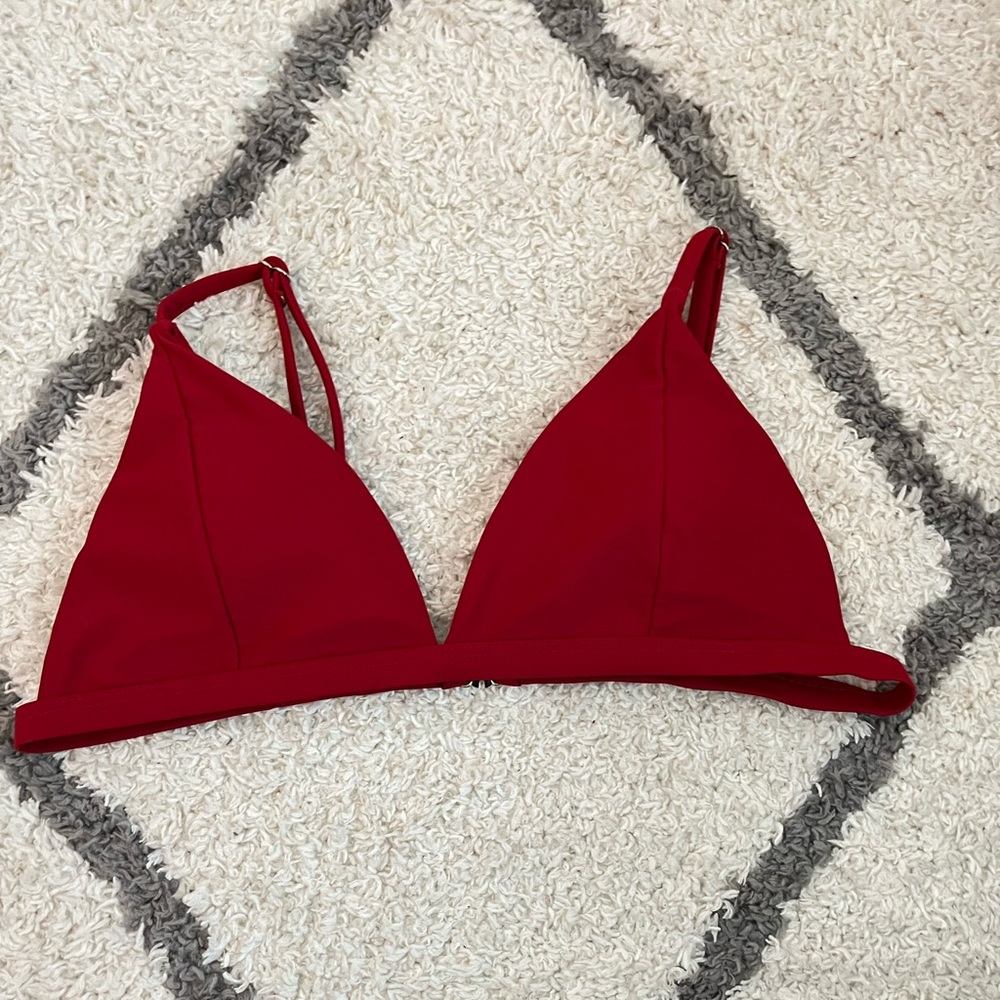 Red bikini top